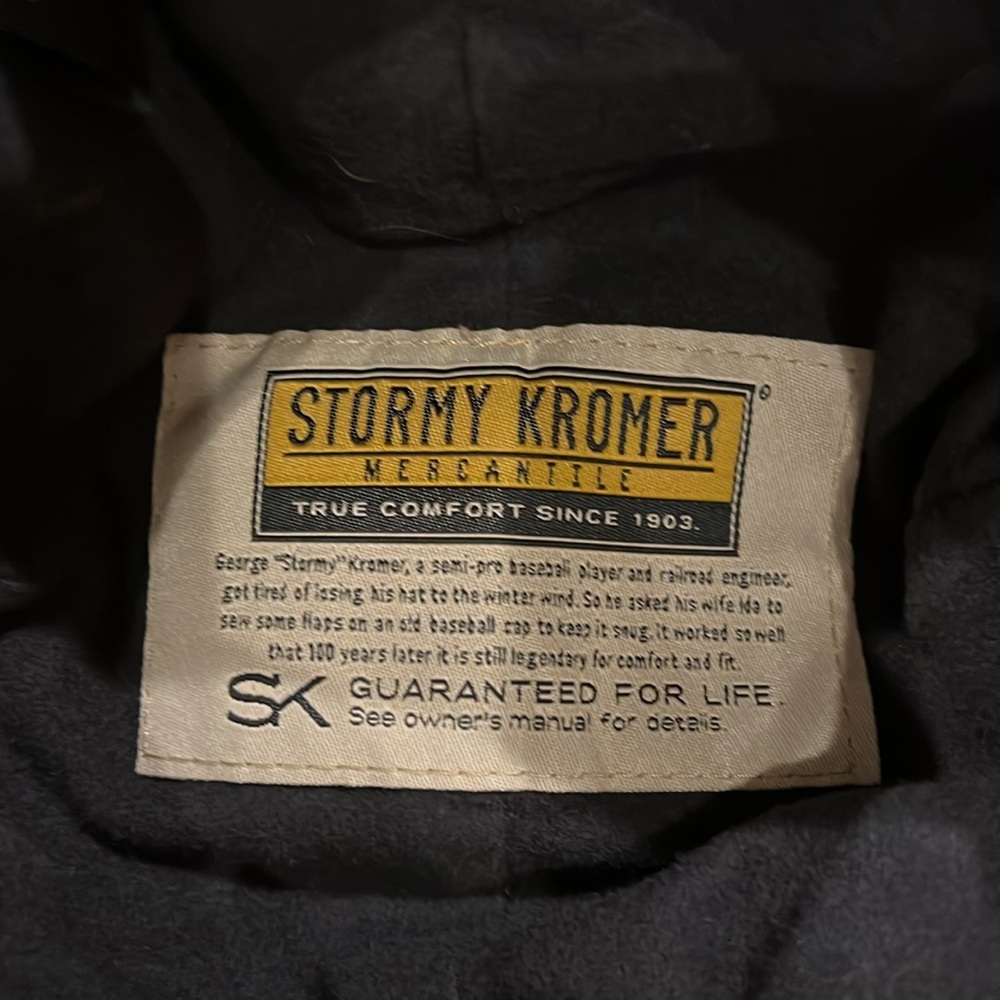EUC! Stormy Kromer Hat. Gray and Pink. SZ 6 7/8 - Picture 5 of 6